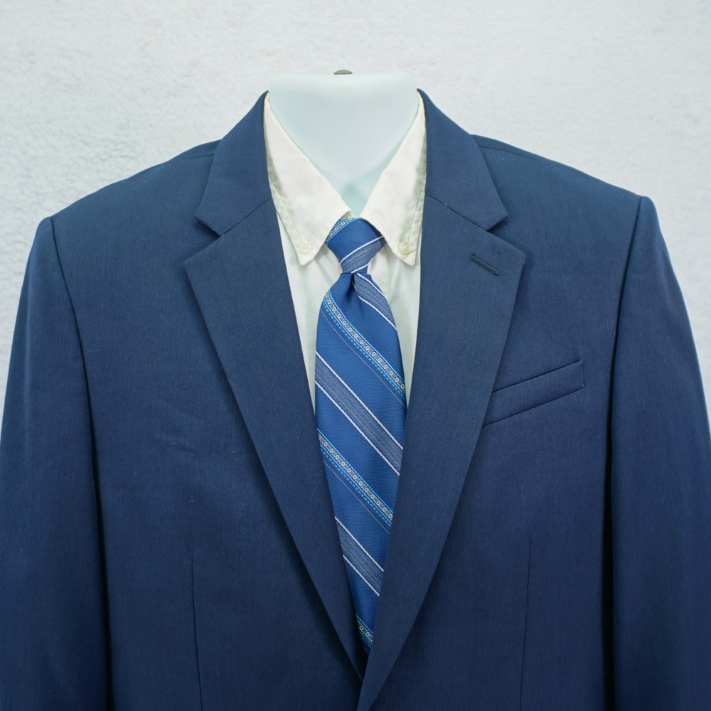 Express Modern Fit Blue Wool 2 Button Blazer 38S Men's